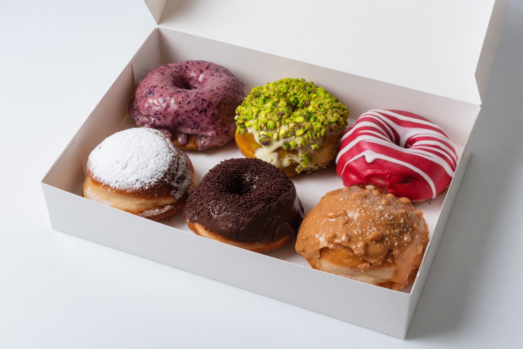 Boîte de 6 Donuts – À composer soi-même - Fait maison à Genève | Ginger Donuts