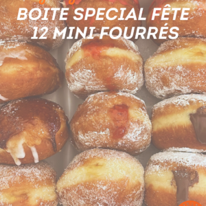 BOX spéciale fêtes – 12 mini donuts fourrés Ginger Donuts